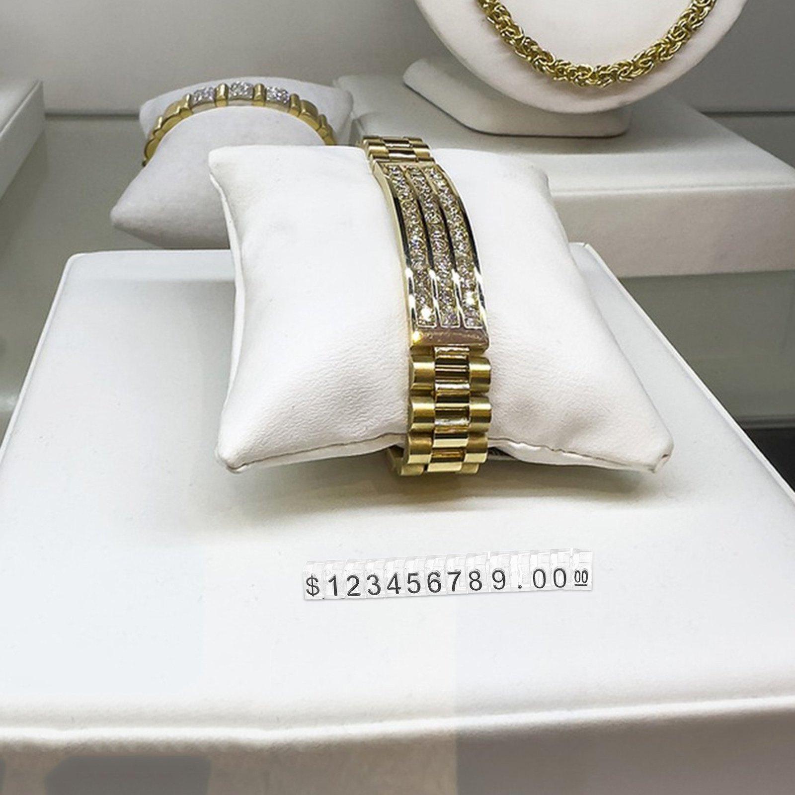 Watches Jewelry Holder - 20Pcs Adjustable Price Tag Cube Stand