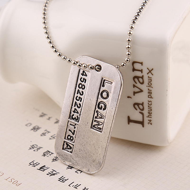 Mens Dog Tag Necklace - X Men Necklace Logan Hugh Jackman