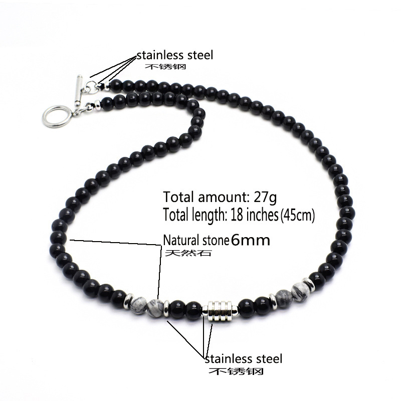 Noter Mens Stone Necklace Hiph - Mens Dog Tag Necklace recension och pris