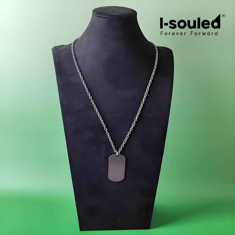 Titanium Dog Tag Necklace for  - Mens Dog Tag Necklace recension och pris