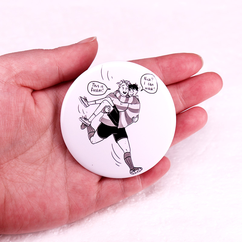 Heartstopper Pinback Button Pi - Nick'S Jewelry & Watches Reviews recension och pris