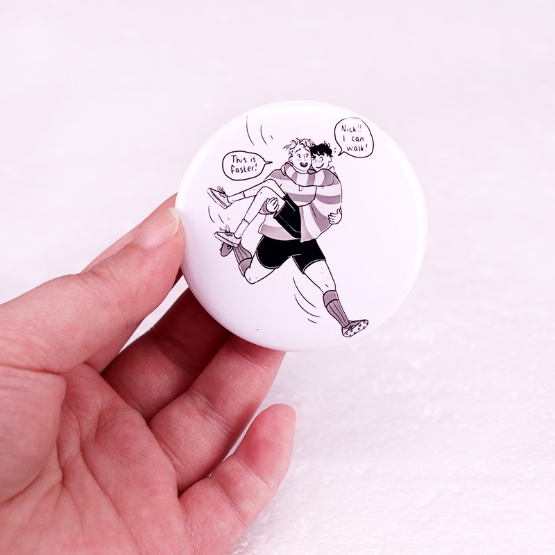 Heartstopper Pinback Button Pi - Nick'S Jewelry & Watches Reviews recension och pris