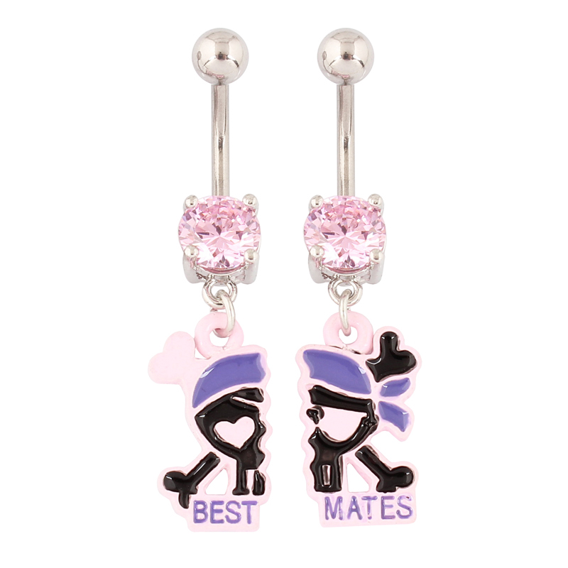 A pair Belly button ring Skull - Nick'S Jewelry & Watches Reviews recension och pris