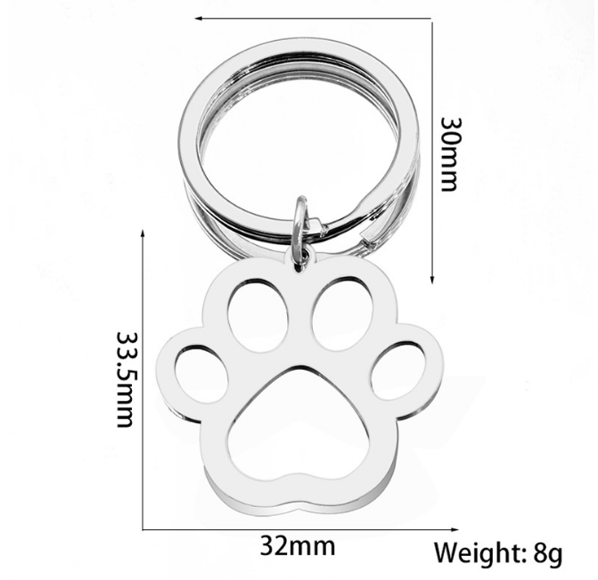 5Pcs Stainless Steel Dog Paw K - Mens Dog Tag Necklace recension och pris