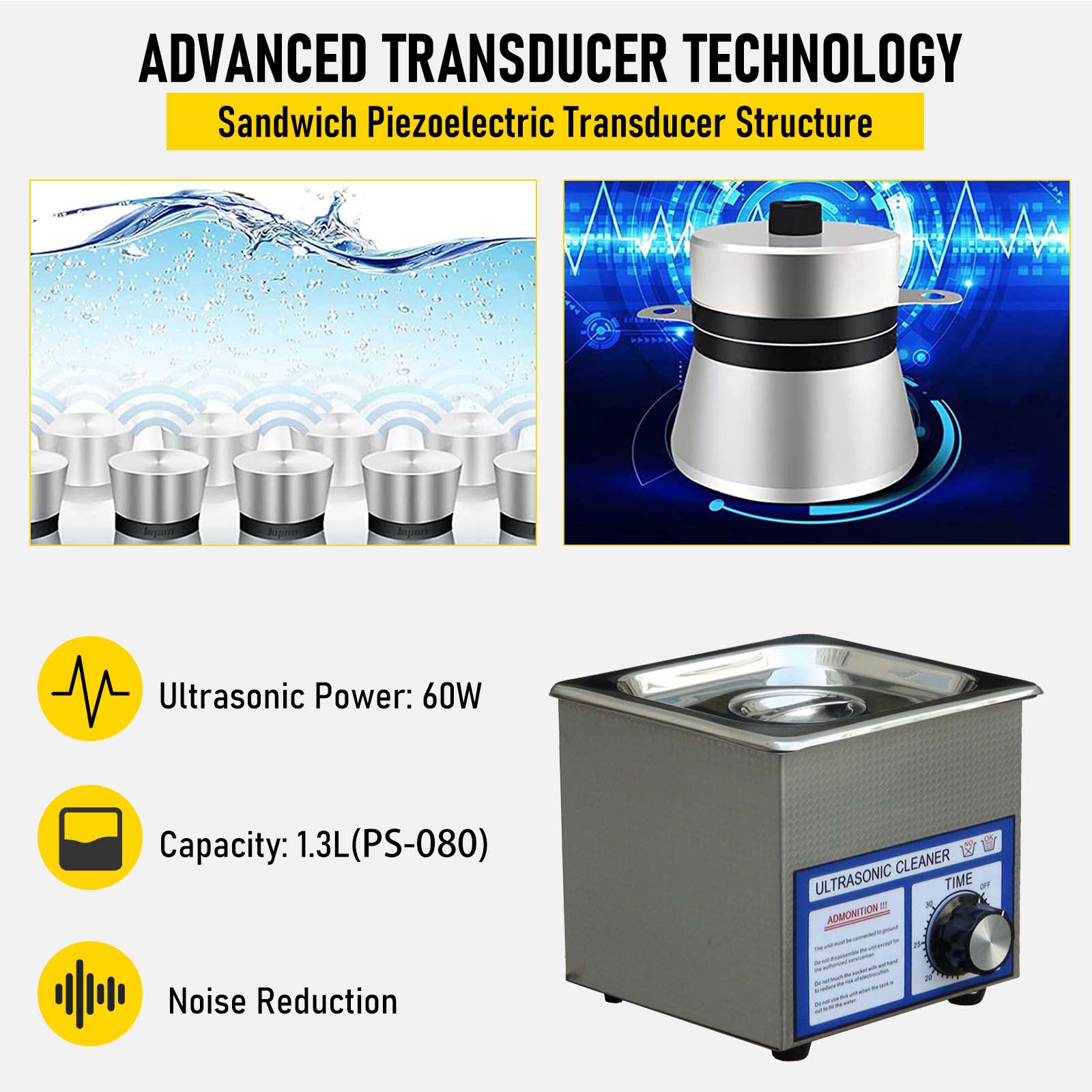 1.3L-3L Ultrasonic Cleaner PS- - Jewelry Eyewear Watches & Accessories recension och pris