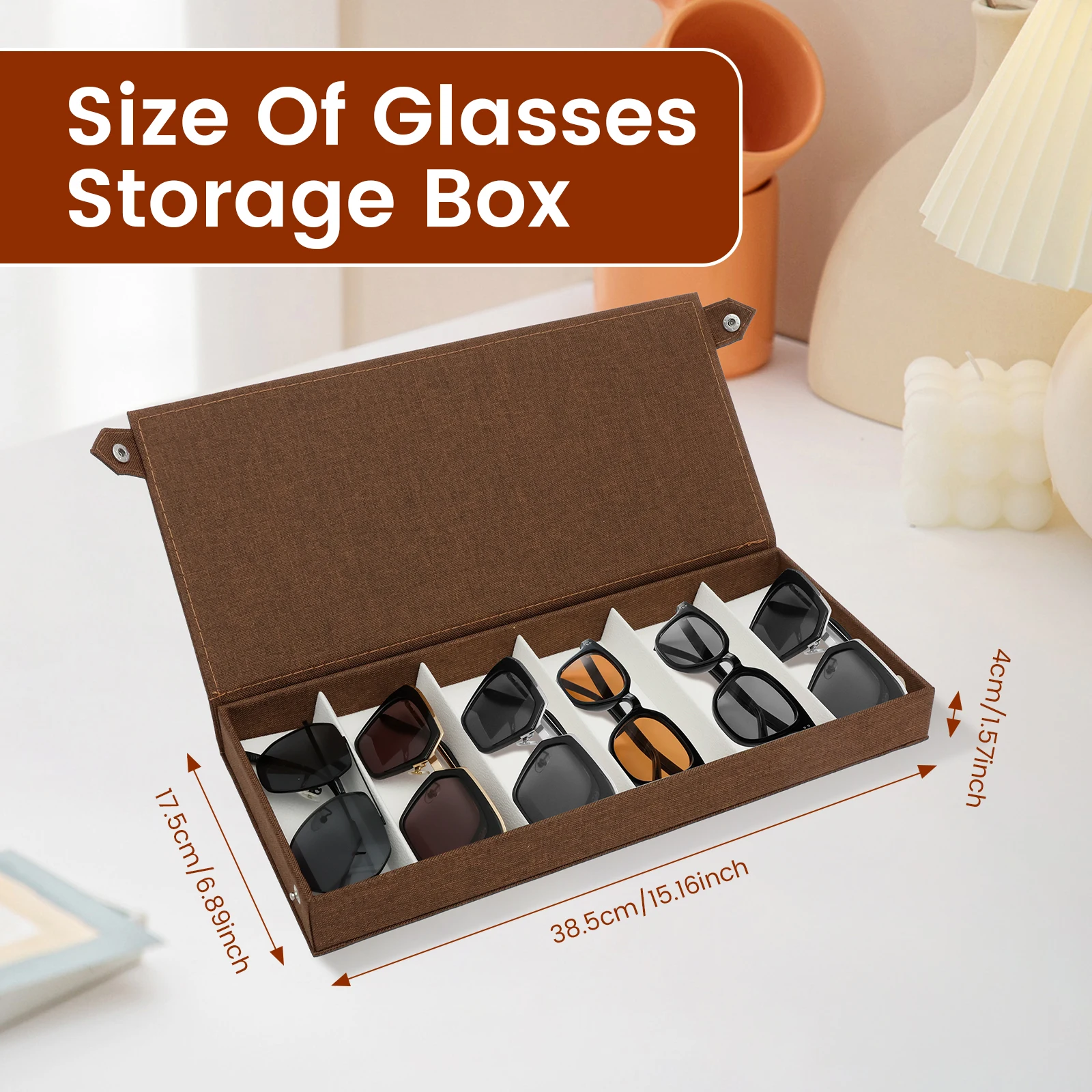 6 Slots Sunglasses Storage Box - Jewelry Eyewear Watches & Accessories recension och pris
