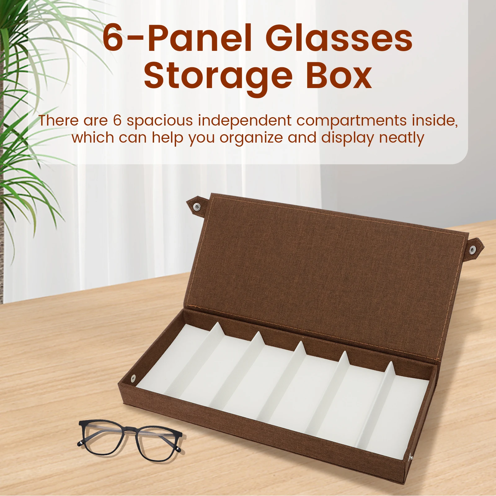 6 Slots Sunglasses Storage Box - Jewelry Eyewear Watches & Accessories recension och pris
