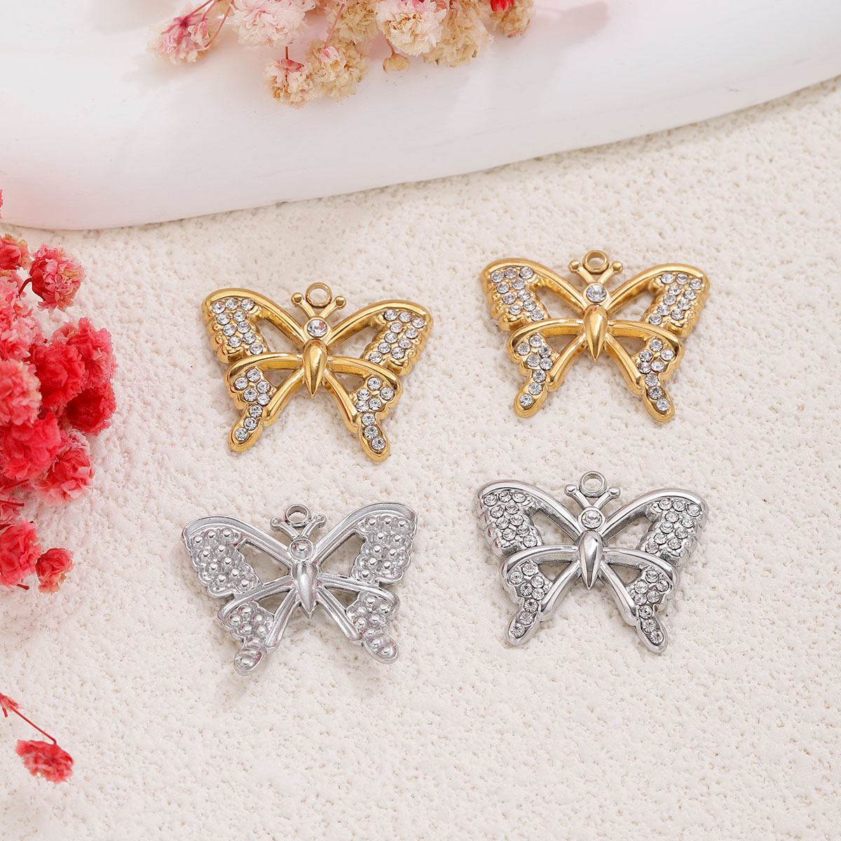 1/3Pcs Hollow Butterfly Charms - Butterfly Pendant Necklace recension och pris