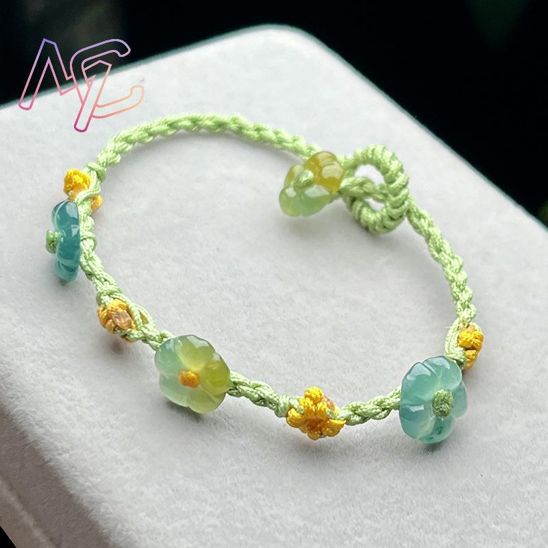 Myanmar Jadeite Flower Bracele - Jewelry & Watches Sp Zo O recension och pris