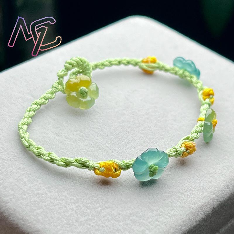 Myanmar Jadeite Flower Bracele - Jewelry & Watches Sp Zo O recension och pris