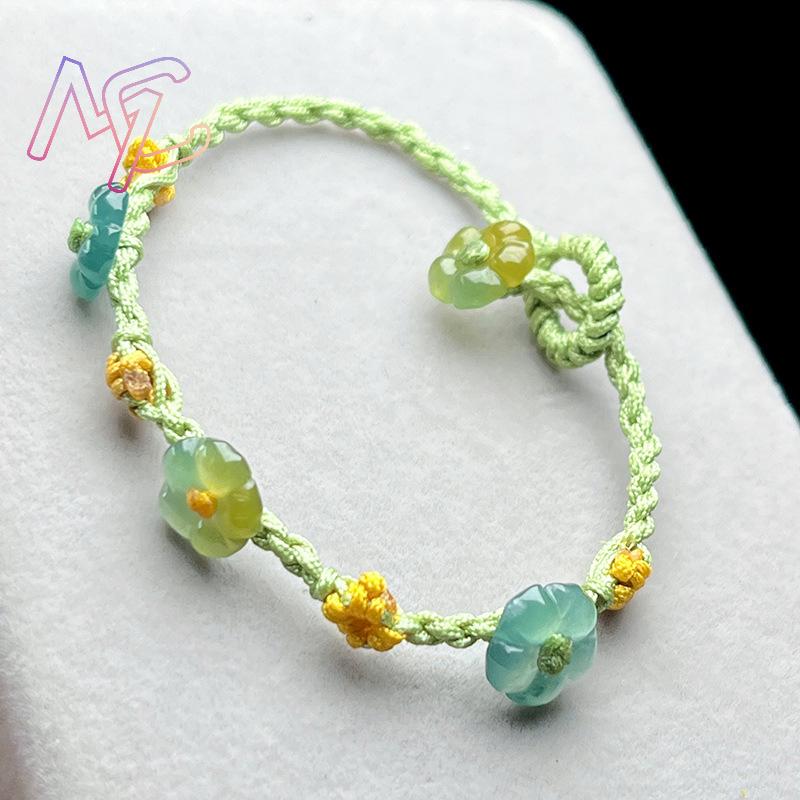 Myanmar Jadeite Flower Bracele - Jewelry & Watches Sp Zo O recension och pris