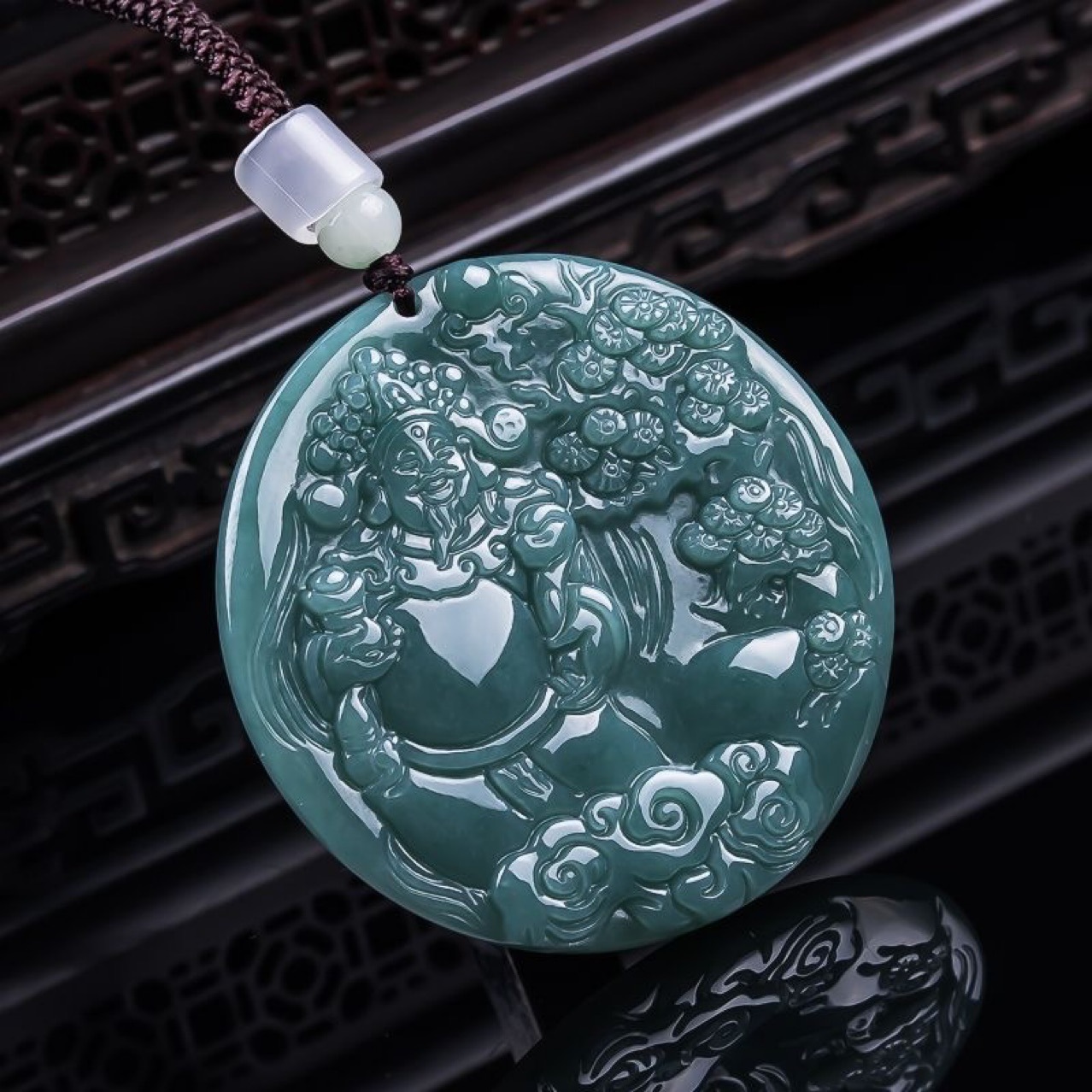 Burmese Jadeite God of Wealth  - Jewelry & Watches Sp Zo O recension och pris