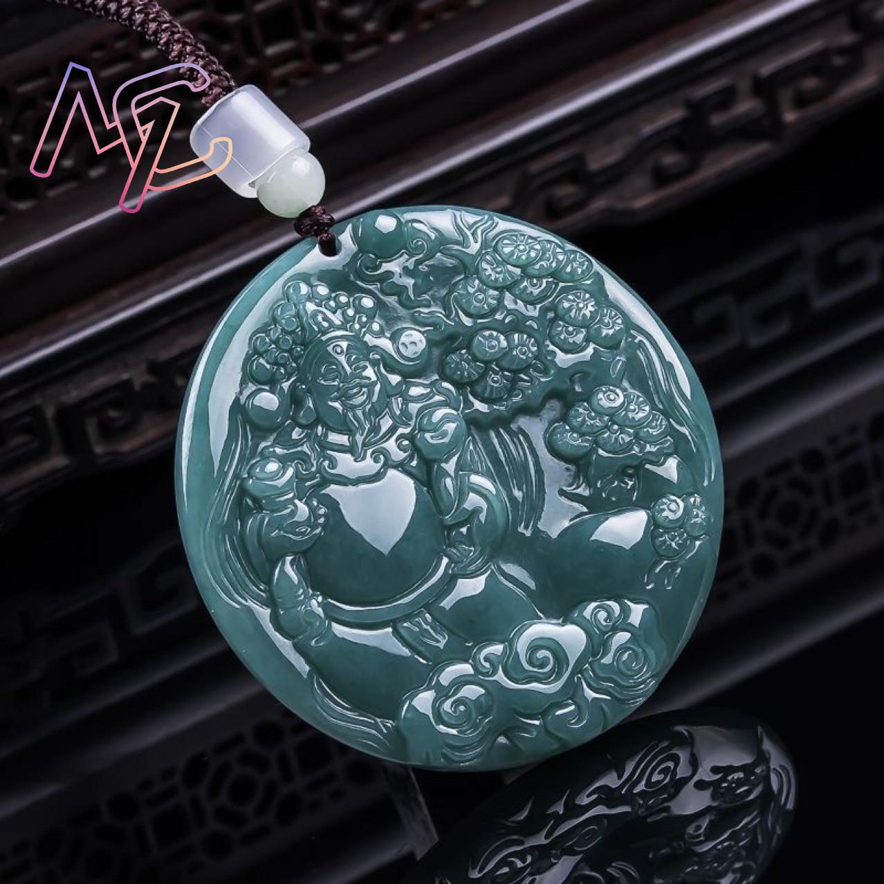 Burmese Jadeite God of Wealth  - Jewelry & Watches Sp Zo O recension och pris