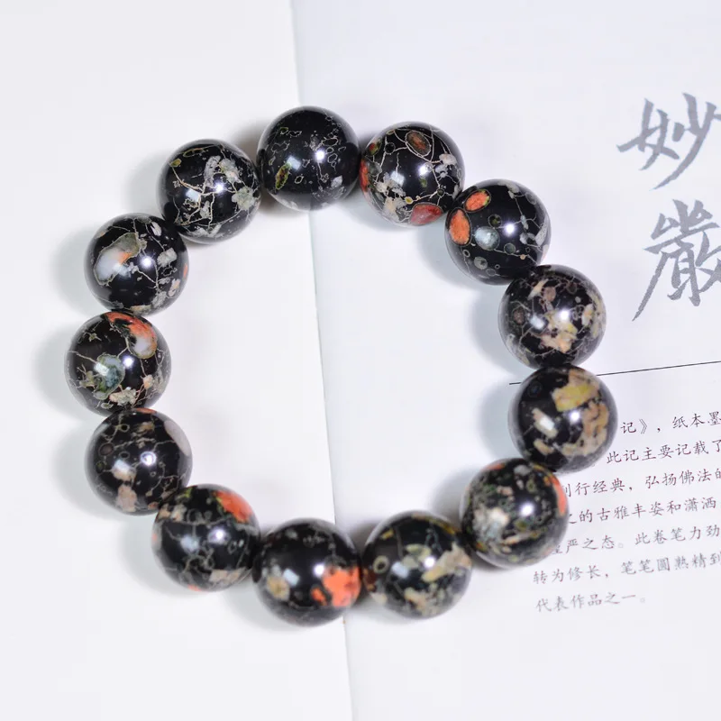 Natural Stone Plum Blossom Jad - Gemstone Bracelet Healing recension och pris