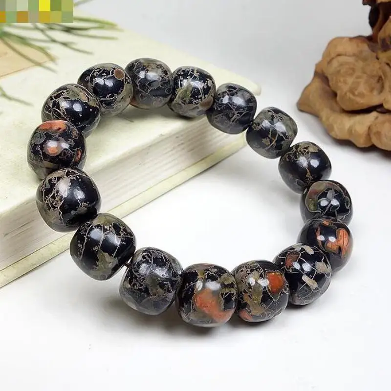 Natural Stone Plum Blossom Jad - Gemstone Bracelet Healing recension och pris