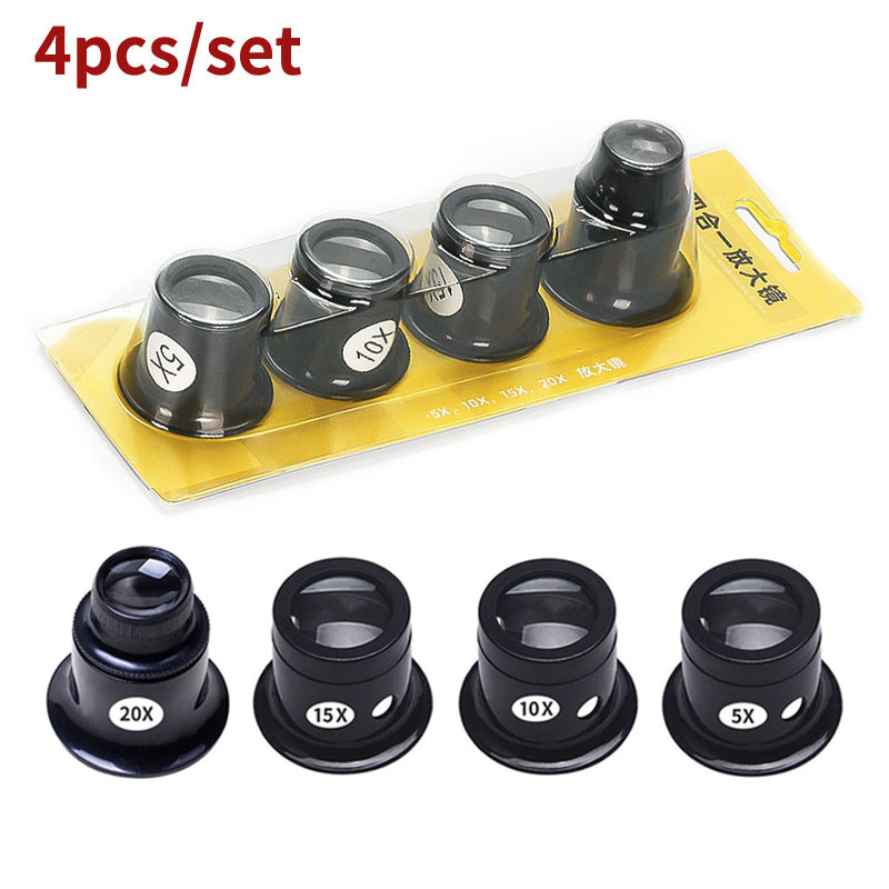 4pcs/set Monocular Magnifying  - Jewelry Eyewear Watches & Accessories recension och pris
