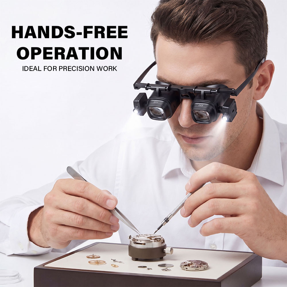 Portable 2X-24X Headband Magni - Jewelry Eyewear Watches & Accessories recension och pris
