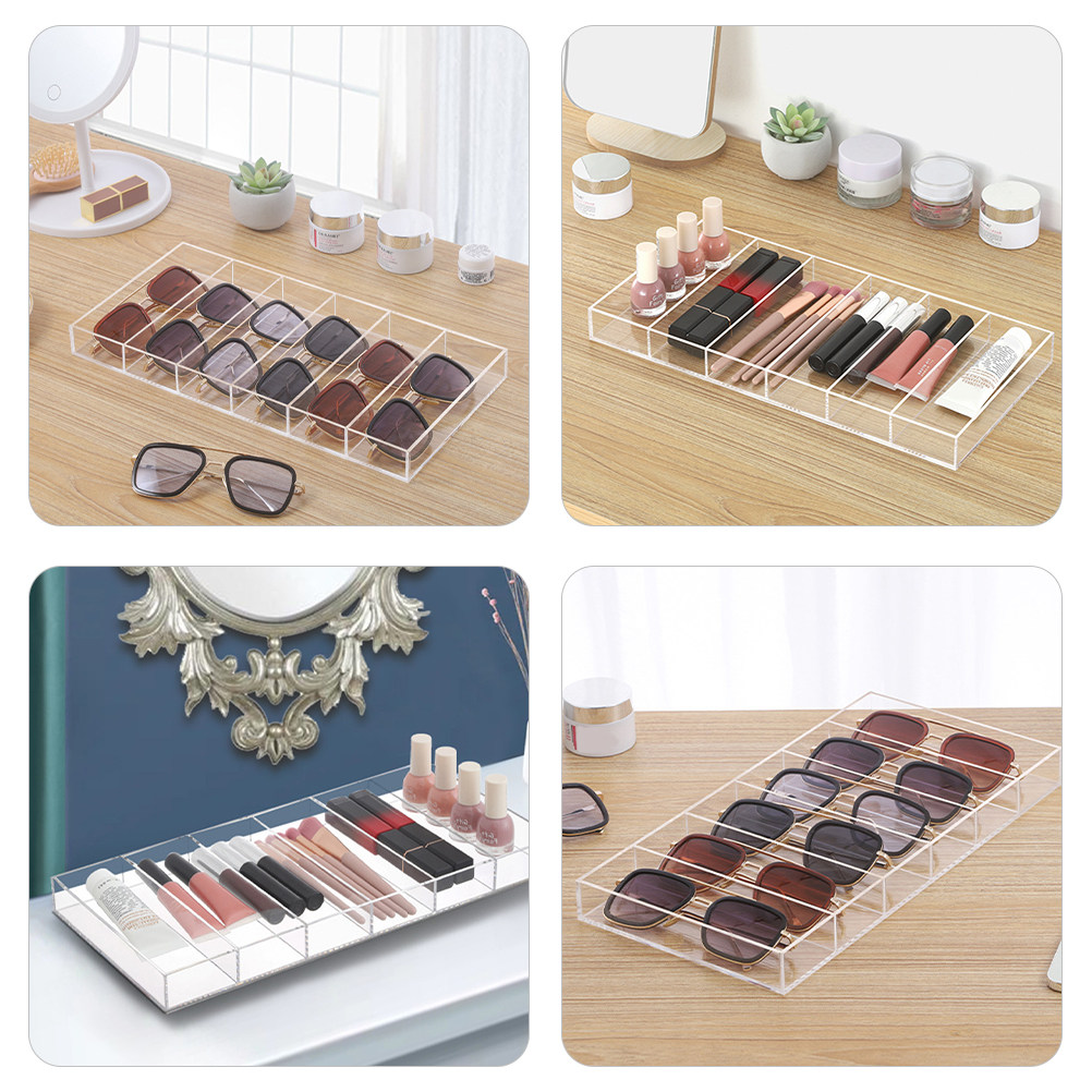 Clear Acrylic Sunglasses Tray  - Watches Jewelry Holder recension och pris