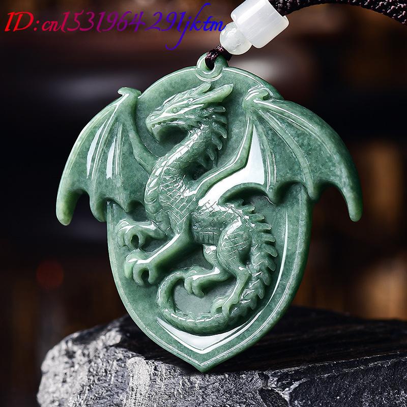 Natural Burmese Jadeite Dragon - Jewelry & Watches Sp Zo O recension och pris