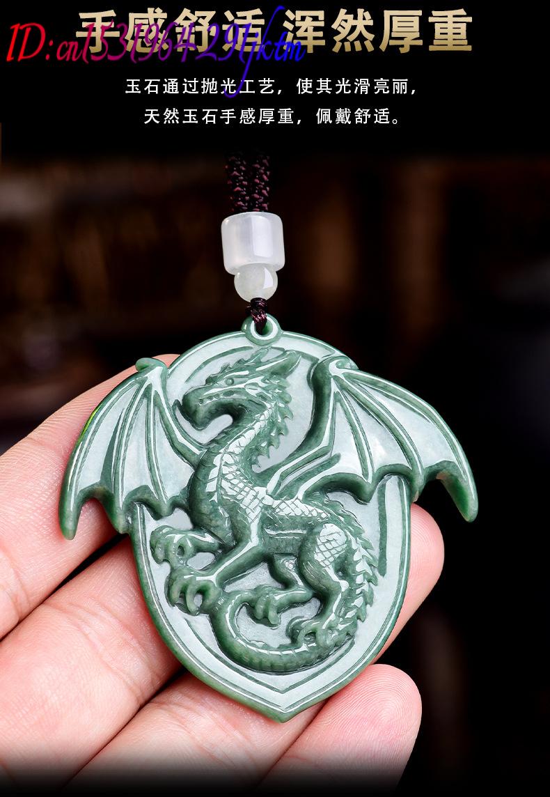 Natural Burmese Jadeite Dragon - Jewelry & Watches Sp Zo O recension och pris