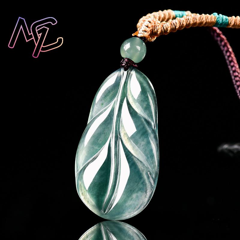 Myanmar Jadeite Leaf Pendant G - Jewelry & Watches Sp Zo O recension och pris