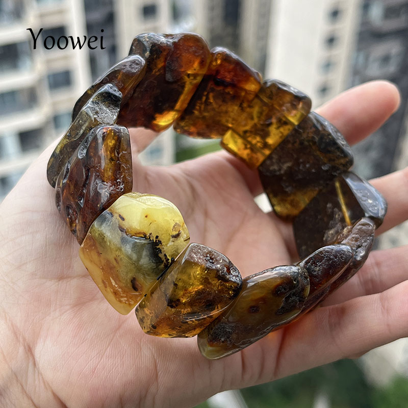 100% Real Amber Bracelet&Bangl - Gemstone Bracelet Healing recension och pris