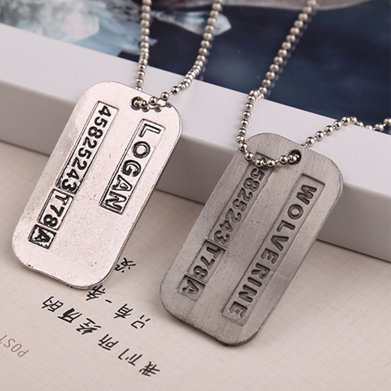 X Men Necklace Logan Hugh Jack - Mens Dog Tag Necklace recension och pris