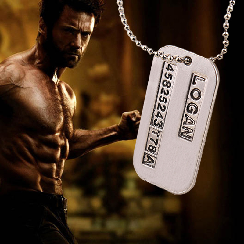 X Men Necklace Logan Hugh Jack - Mens Dog Tag Necklace recension och pris