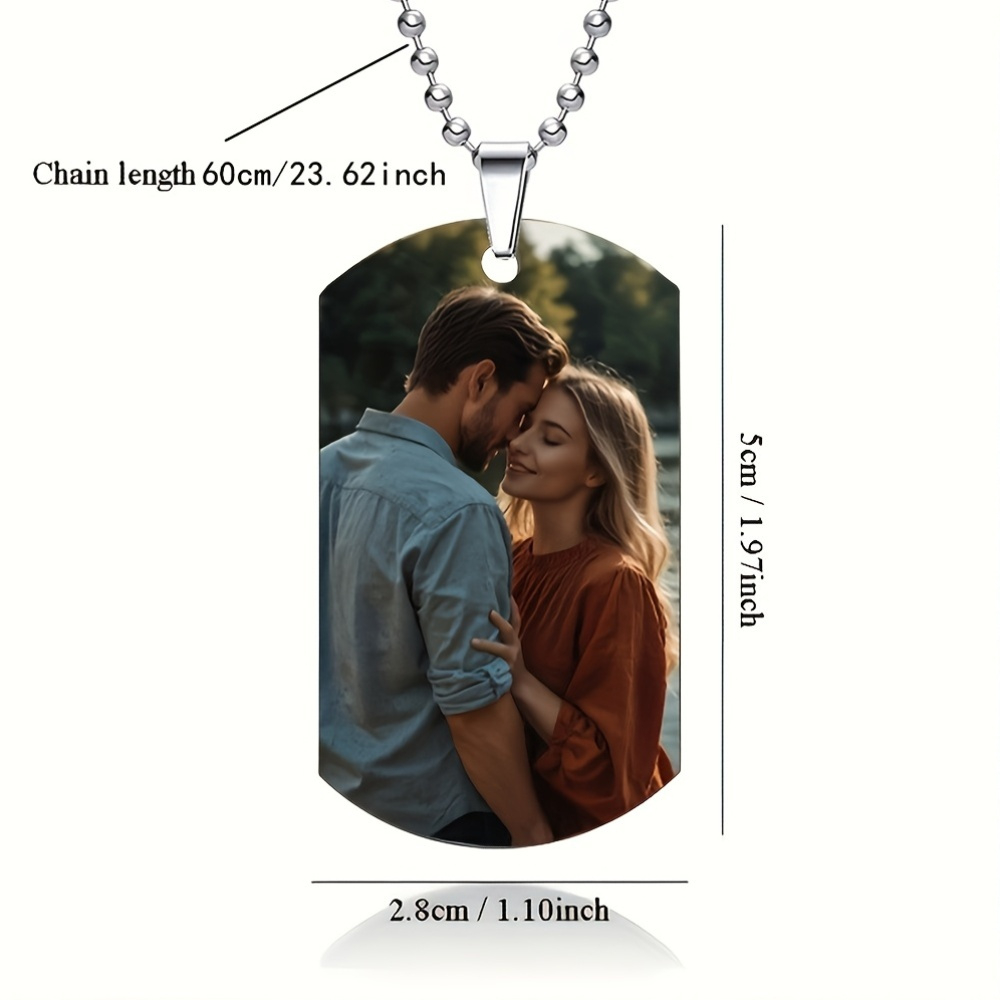 Custom Personalized Men's Pend - Mens Dog Tag Necklace recension och pris