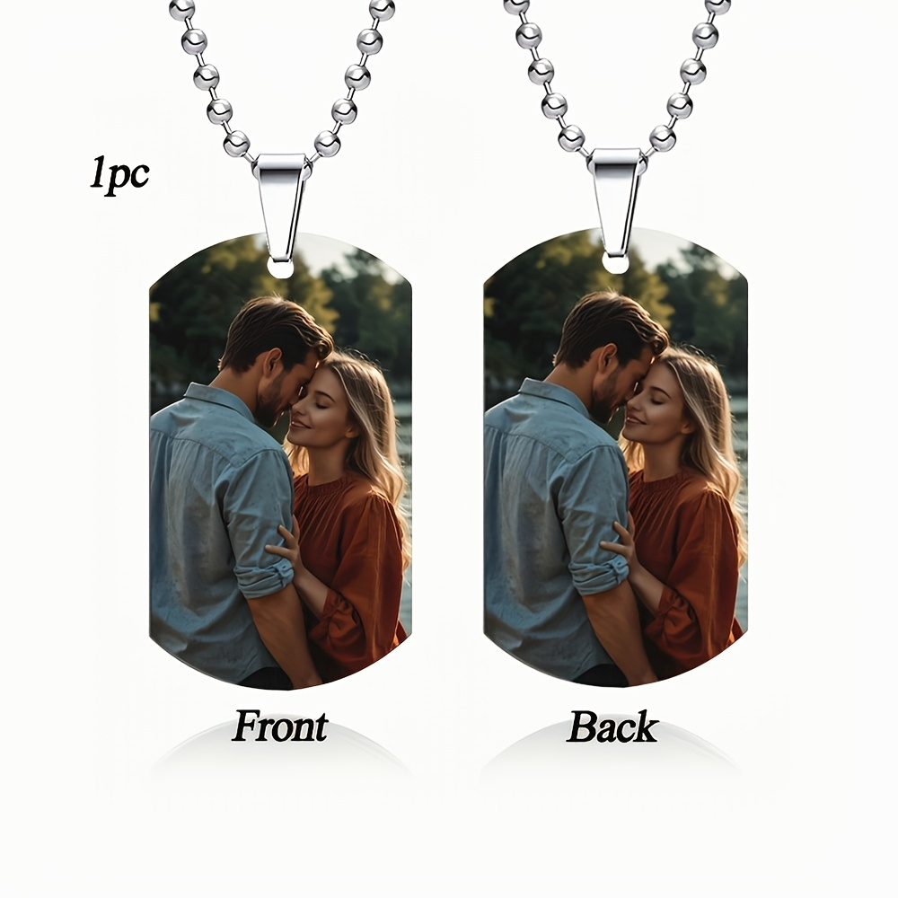 Custom Personalized Men's Pend - Mens Dog Tag Necklace recension och pris