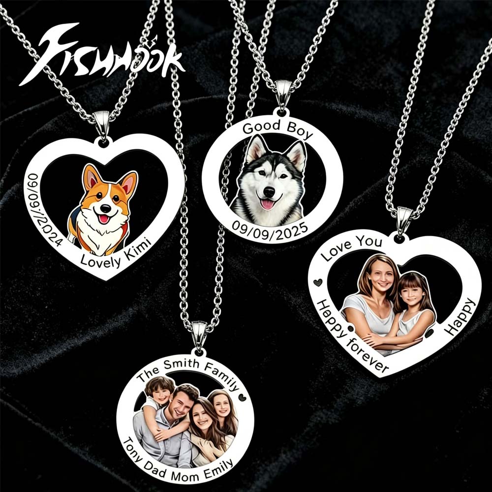 Print Photo Necklace Personali - Mens Dog Tag Necklace recension och pris