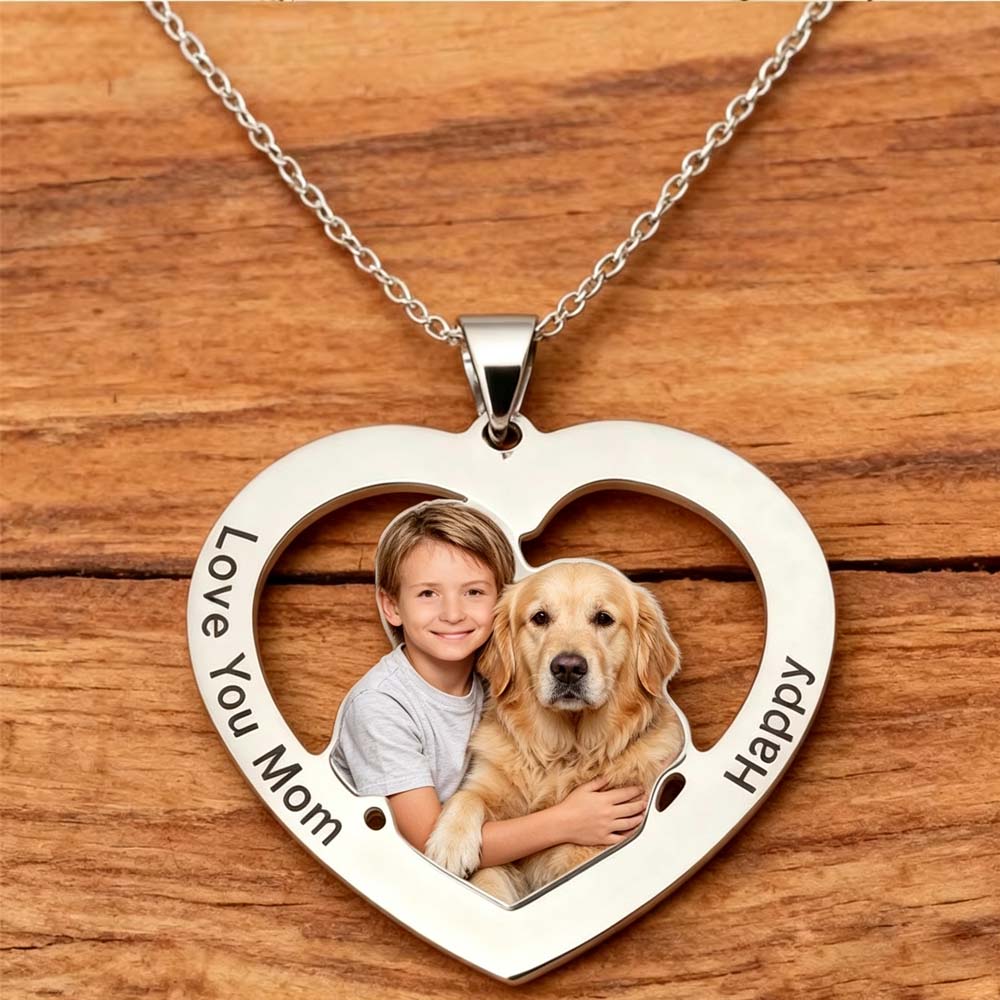 Print Photo Necklace Personali - Mens Dog Tag Necklace recension och pris